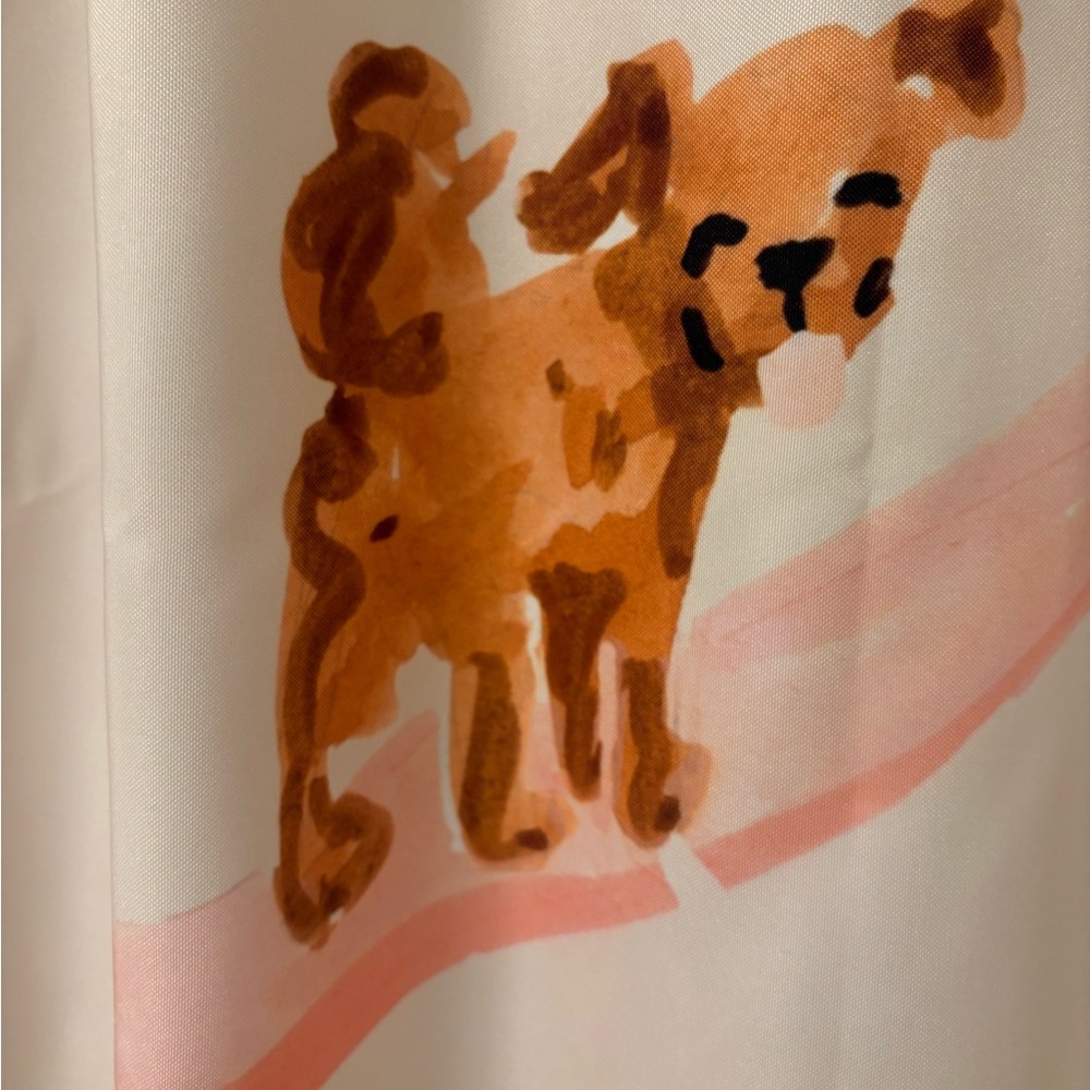URBAN OUTFITTERS- Sabina Fenn Illustration Dogs Surfing Shower Curtain - Picture 11 of 12